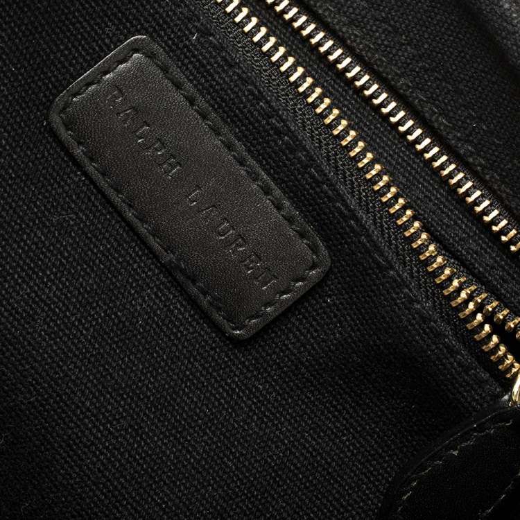 Pre Owned Ralph Lauren Black Canvas Shopper Tote