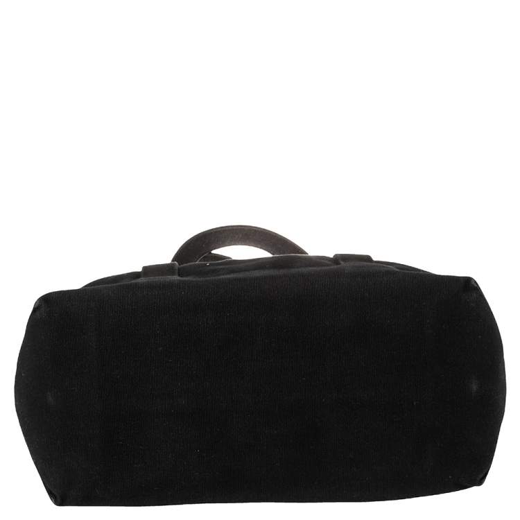 Pre Owned Ralph Lauren Black Canvas Shopper Tote