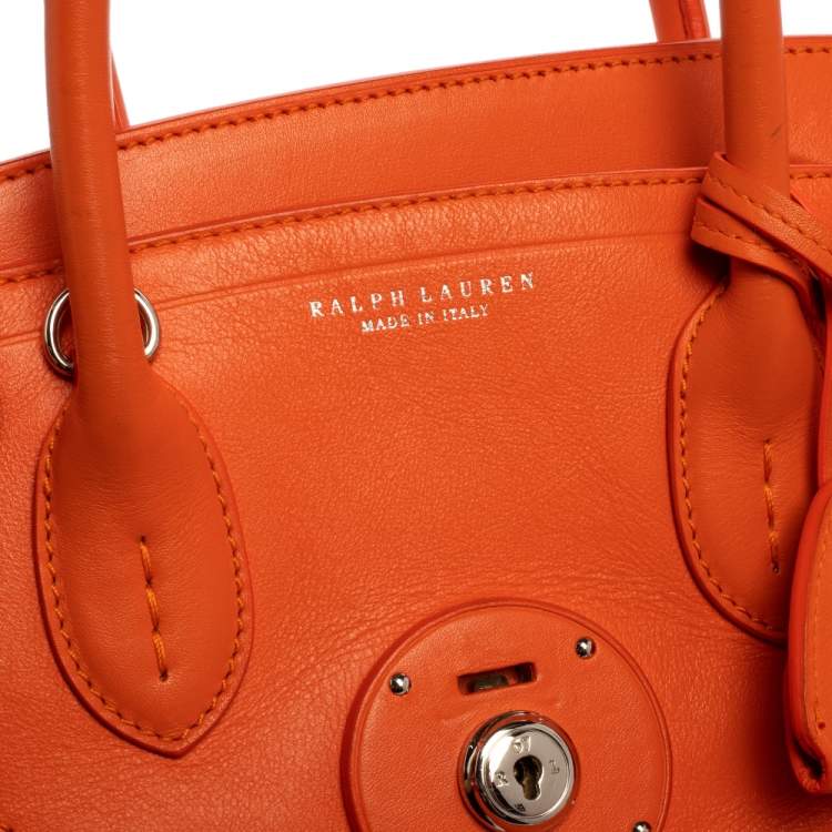 Pre Owned Ralph Lauren Brown Soft Leather Ricky 33 Tote
