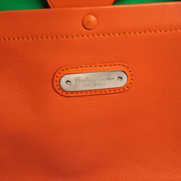 Pre Owned Ralph Lauren Brown Soft Leather Ricky 33 Tote