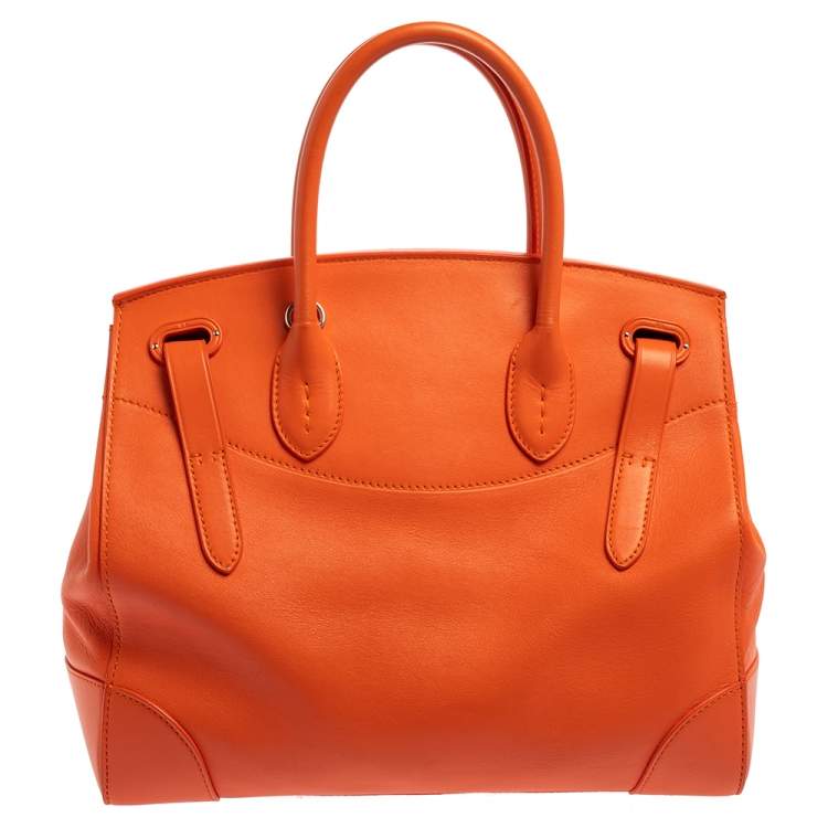 Pre Owned Ralph Lauren Brown Soft Leather Ricky 33 Tote