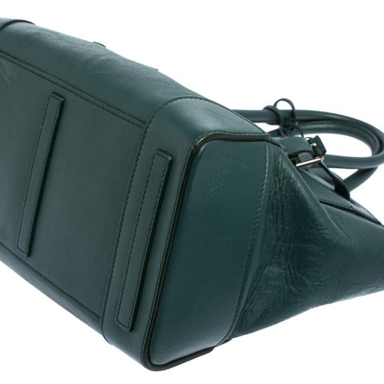 Pre Owned Ralph Lauren Green Leather Medium Ricky Tote