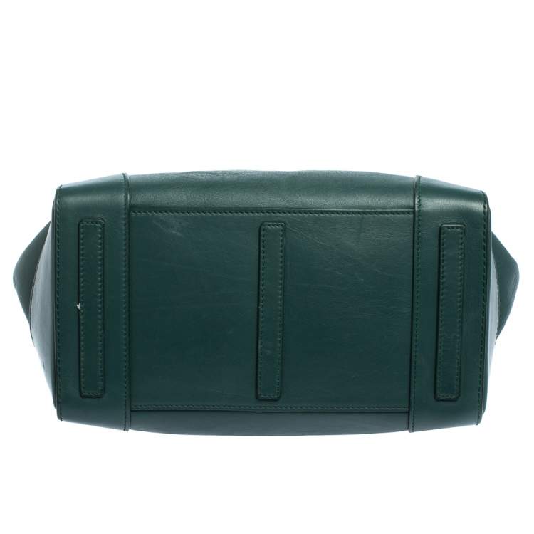 Pre Owned Ralph Lauren Green Leather Medium Ricky Tote