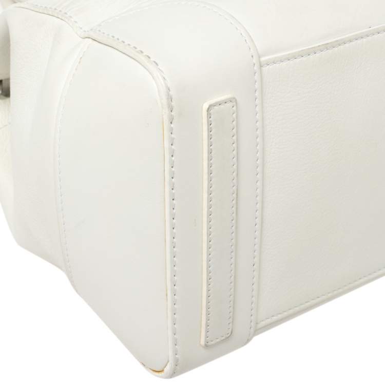 Pre Owned Ralph Lauren White Soft Leather Ricky Tote