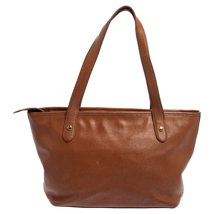 Pre Owned Ralph Lauren Brown Leather Tote