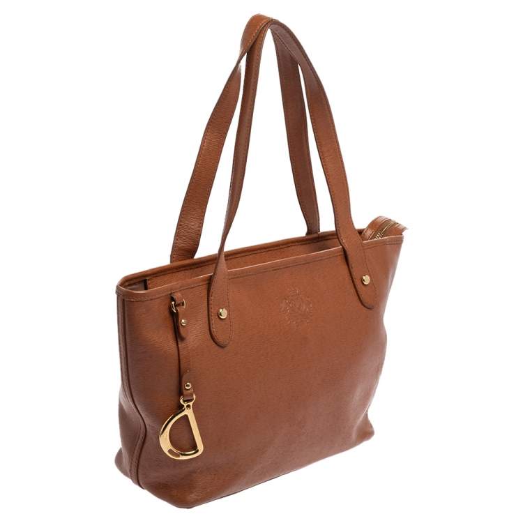 Pre Owned Ralph Lauren Brown Leather Tote