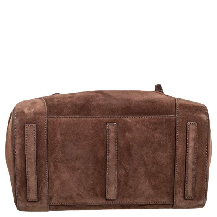 Pre Owned Ralph Lauren Brown Nubuck Leather Ricky Tote