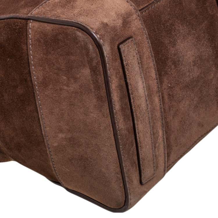 Pre Owned Ralph Lauren Brown Nubuck Leather Ricky Tote