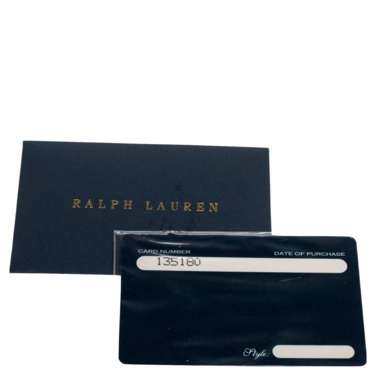 مملوكة مسبقًا Ralph Lauren Metallic Grey Leather Ricky Tote