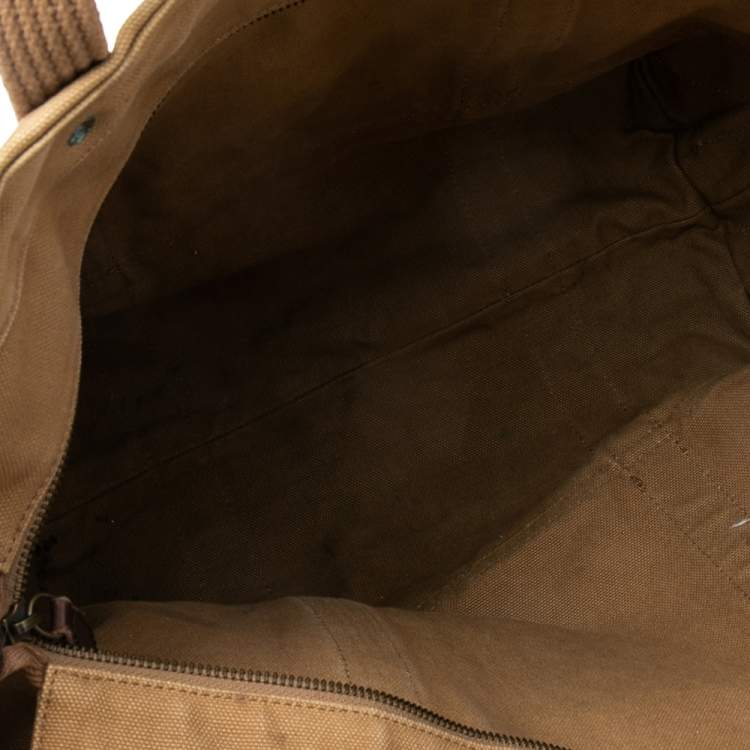Pre Owned Ralph Lauren Beige Canvas Logo Tote