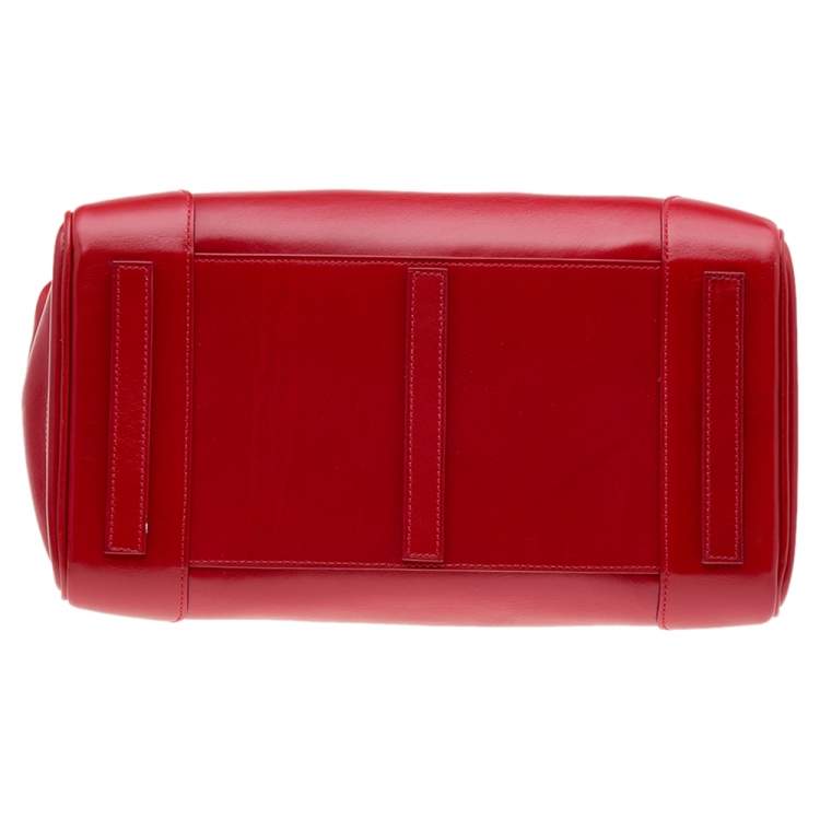Pre Owned Ralph Lauren Red Leather Ricky Satchel