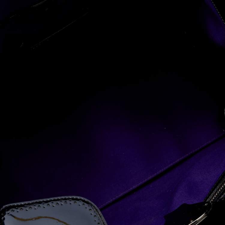 Pre Owned Ralph Lauren Black Patent Leather Ricky Tote
