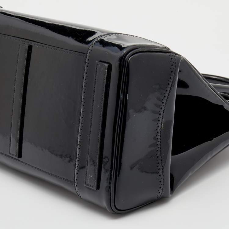 Pre Owned Ralph Lauren Black Patent Leather Ricky Tote