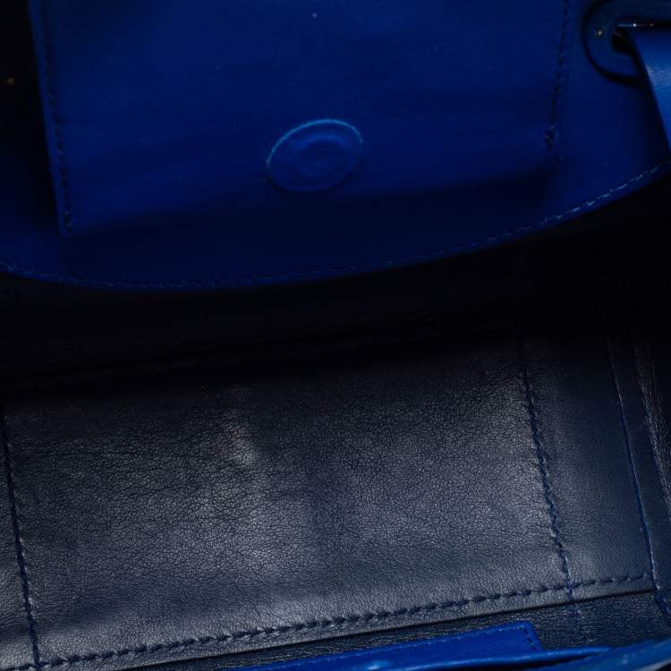 Pre Owned Ralph Lauren Blue Leather Ricky Crossbody Bag