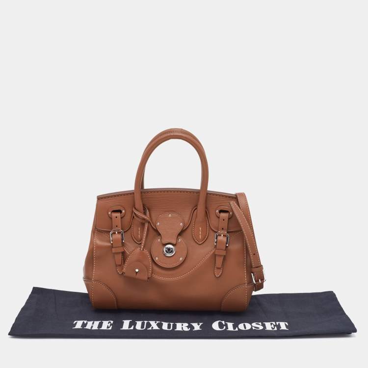 مملوكة مسبقًا Ralph Lauren Brown Leather Ricky Satchel