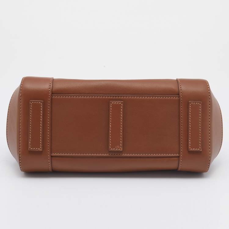 مملوكة مسبقًا Ralph Lauren Brown Leather Ricky Satchel