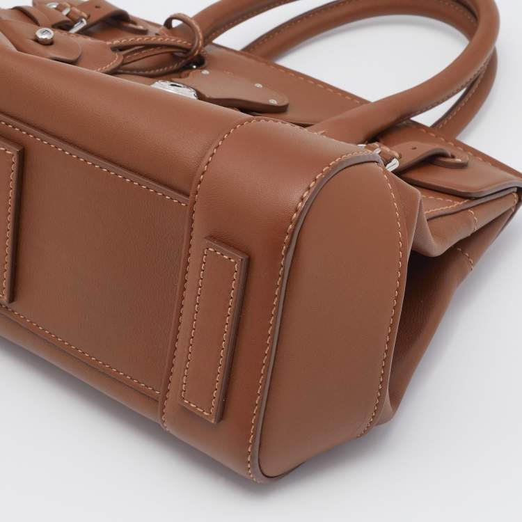 مملوكة مسبقًا Ralph Lauren Brown Leather Ricky Satchel