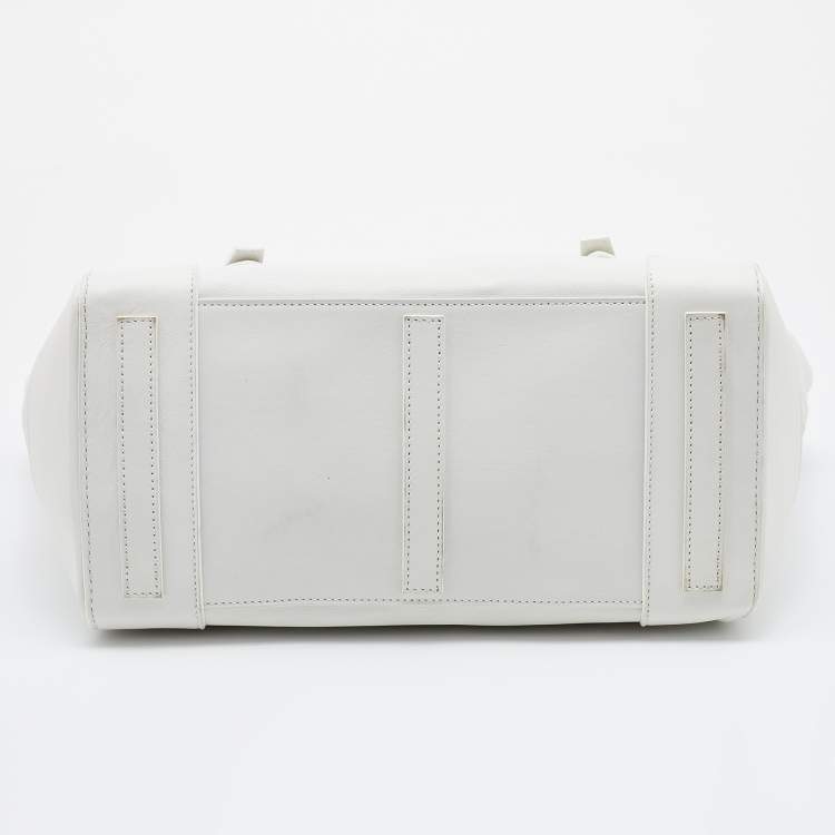 Pre Owned Ralph Lauren White Leather Ricky Tote