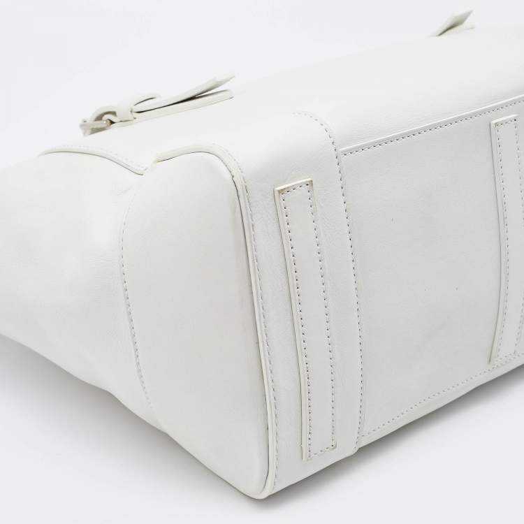 Pre Owned Ralph Lauren White Leather Ricky Tote