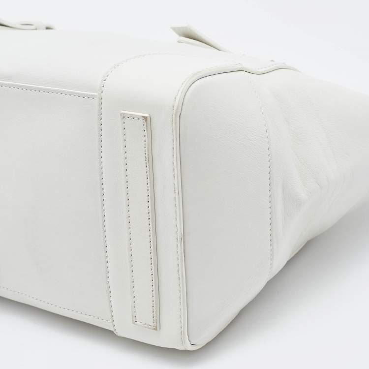 Pre Owned Ralph Lauren White Leather Ricky Tote