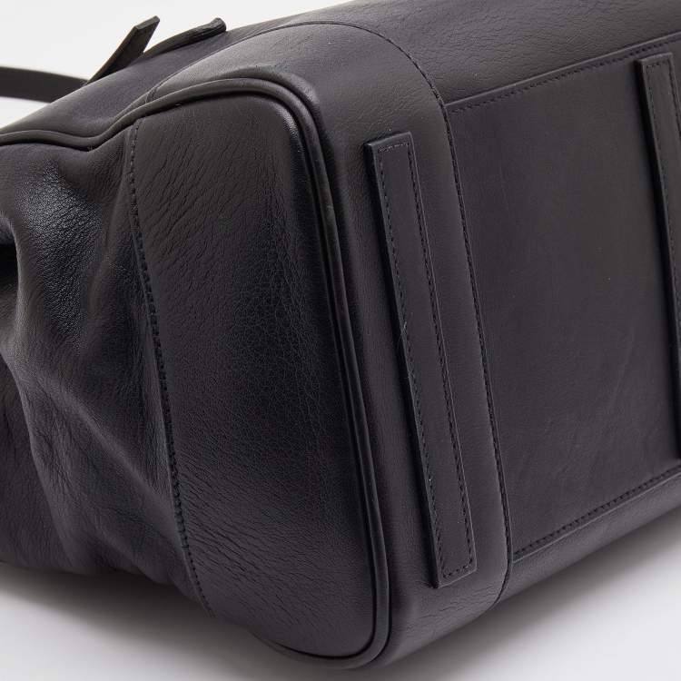 Pre Owned Ralph Lauren Black Leather Western Ricky Satchel