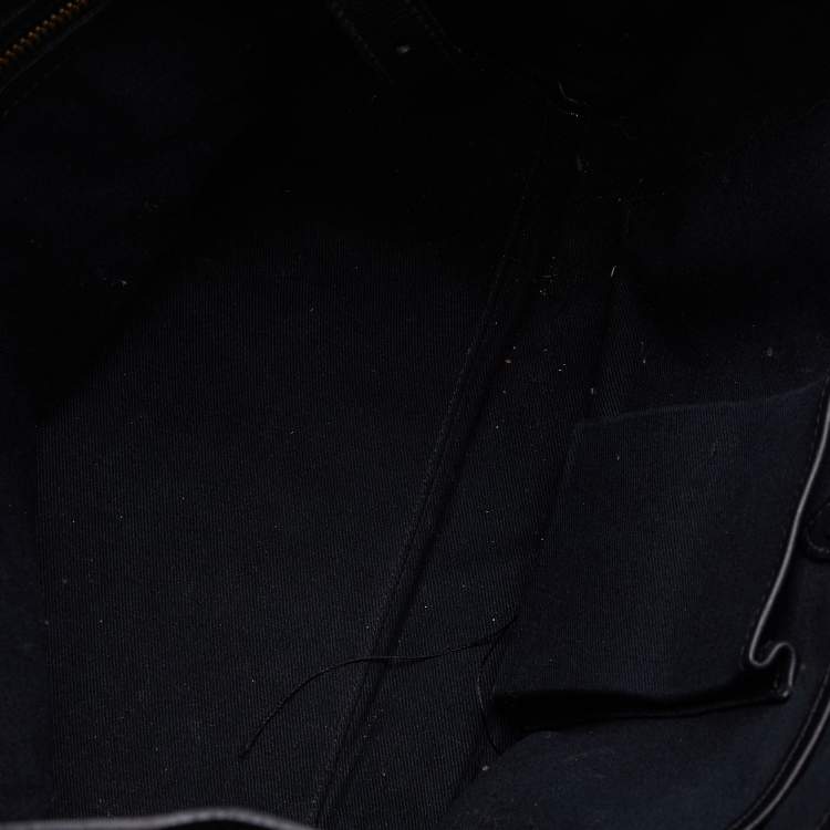 Pre Owned Ralph Lauren Black Leather Western Ricky Satchel
