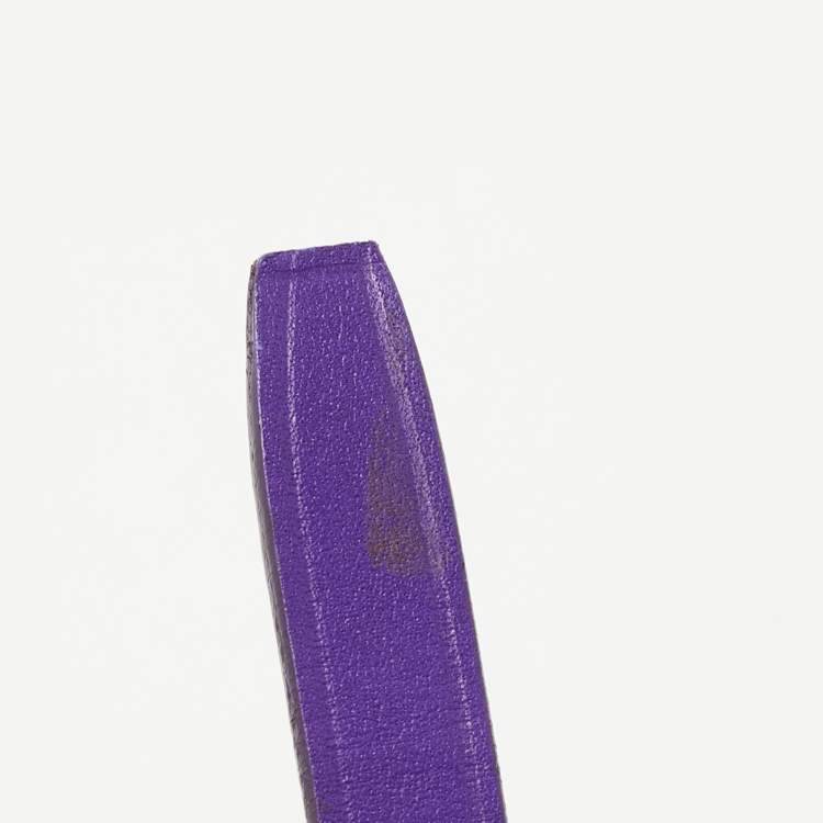 Pre Owned Ralph Lauren Purple Leather Ricky Crossbody Bag