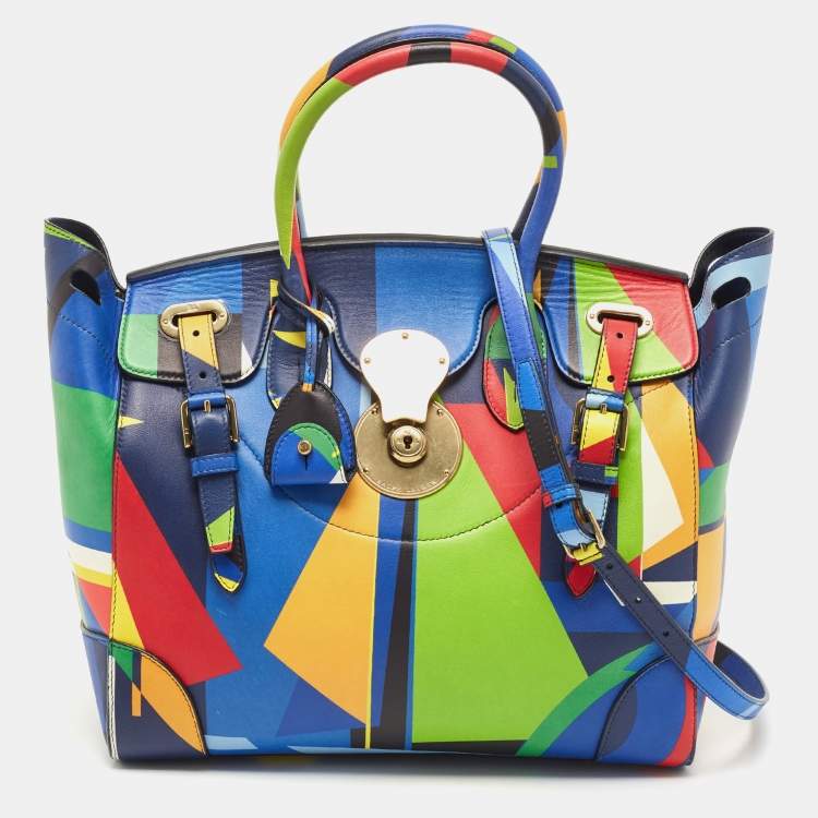 Pre Owned Ralph Lauren Multicolor Soft Leather Ricky Tote