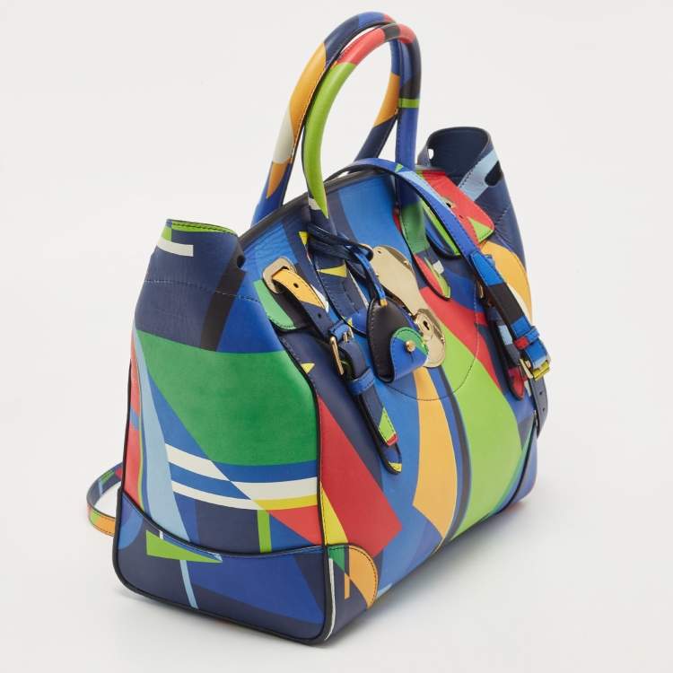 Pre Owned Ralph Lauren Multicolor Soft Leather Ricky Tote
