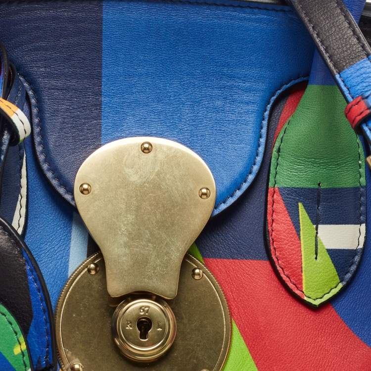 Pre Owned Ralph Lauren Multicolor Soft Leather Ricky Tote