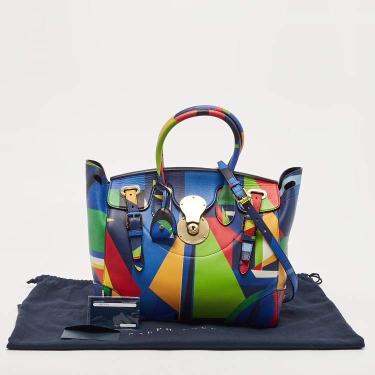 Pre Owned Ralph Lauren Multicolor Soft Leather Ricky Tote