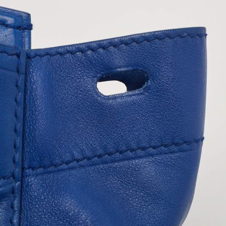 Pre Owned  Ralph Lauren Blue Leather Soft Ricky Tote