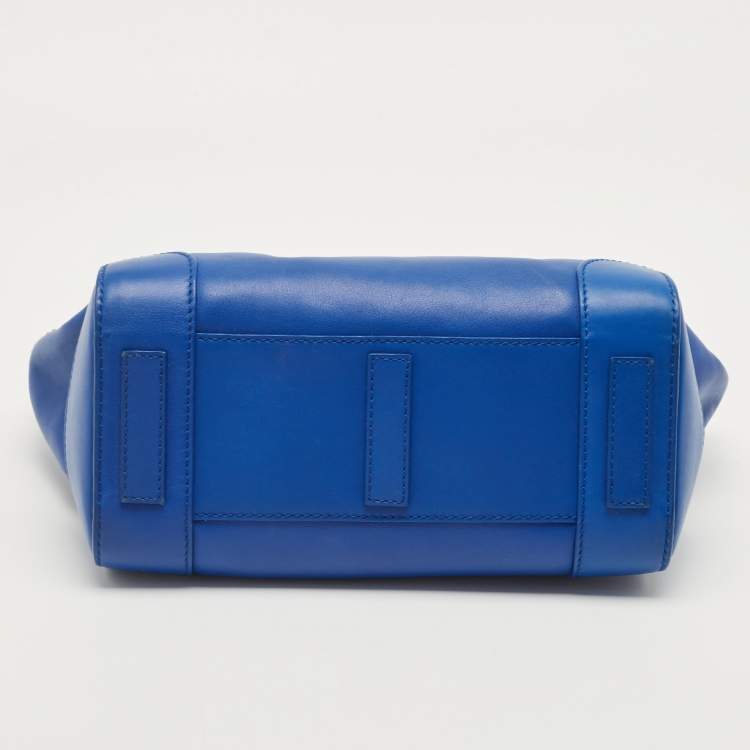Pre Owned  Ralph Lauren Blue Leather Soft Ricky Tote