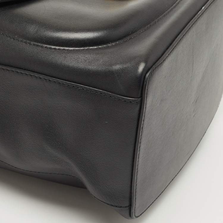 Pre Owned Ralph Lauren Black Leather Ricky Drawstring Bucket Bag