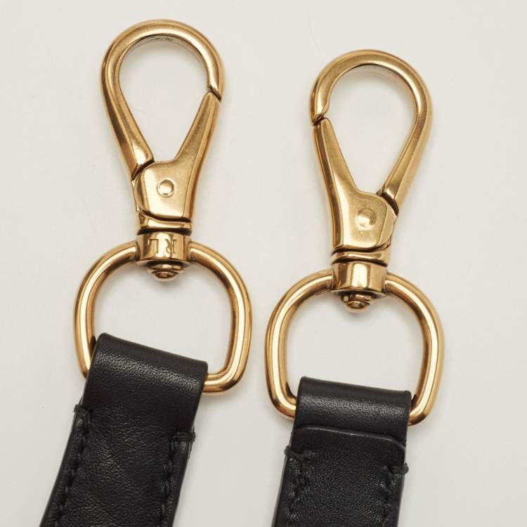 Pre Owned Ralph Lauren Black Leather Ricky Drawstring Bucket Bag