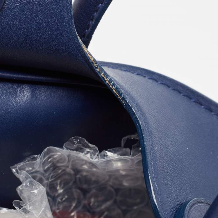 مملوكة مسبقًا Ralph Lauren Dark Blue Soft Leather Ricky 33 Tote