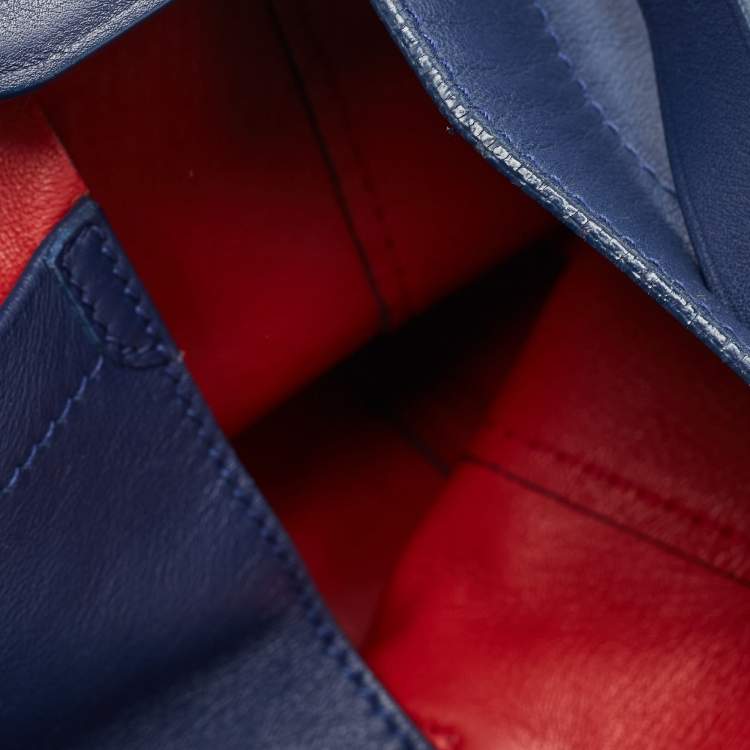 مملوكة مسبقًا Ralph Lauren Dark Blue Soft Leather Ricky 33 Tote