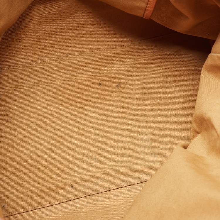 Pre Owned Ralph Lauren Multicolor Equestrian Canvas and Leather Shopper Tote