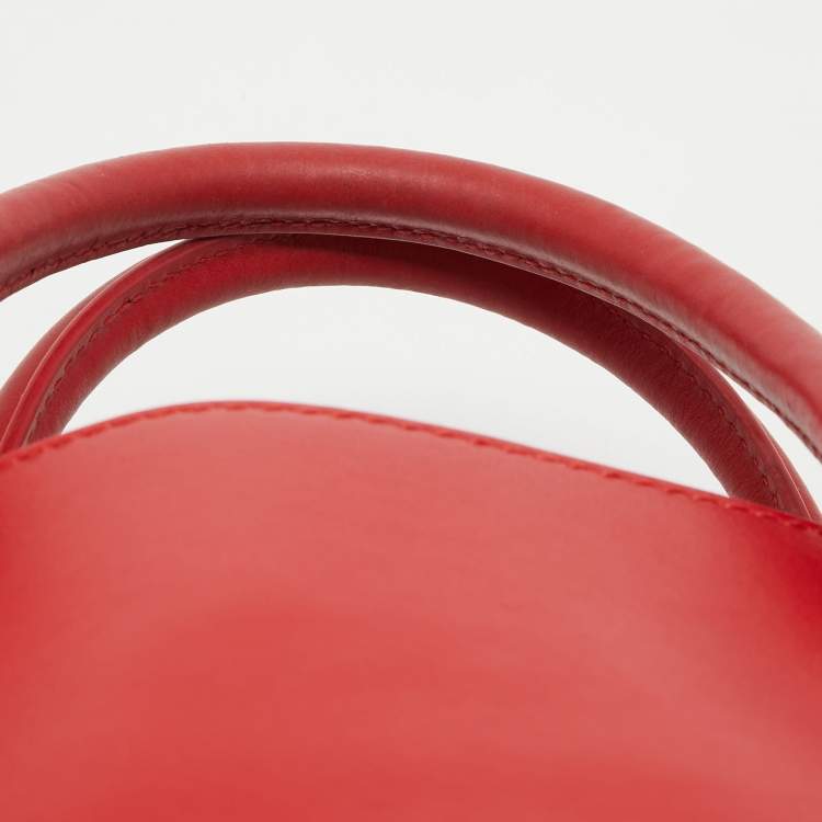 Pre Owned Ralph Lauren Red Leather Tote