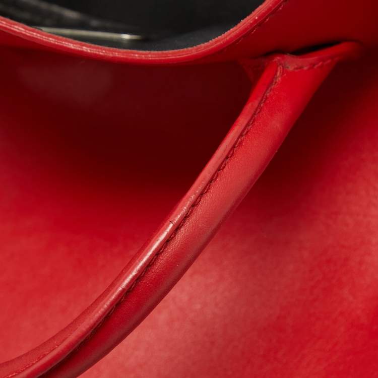 Pre Owned Ralph Lauren Red Leather Tote