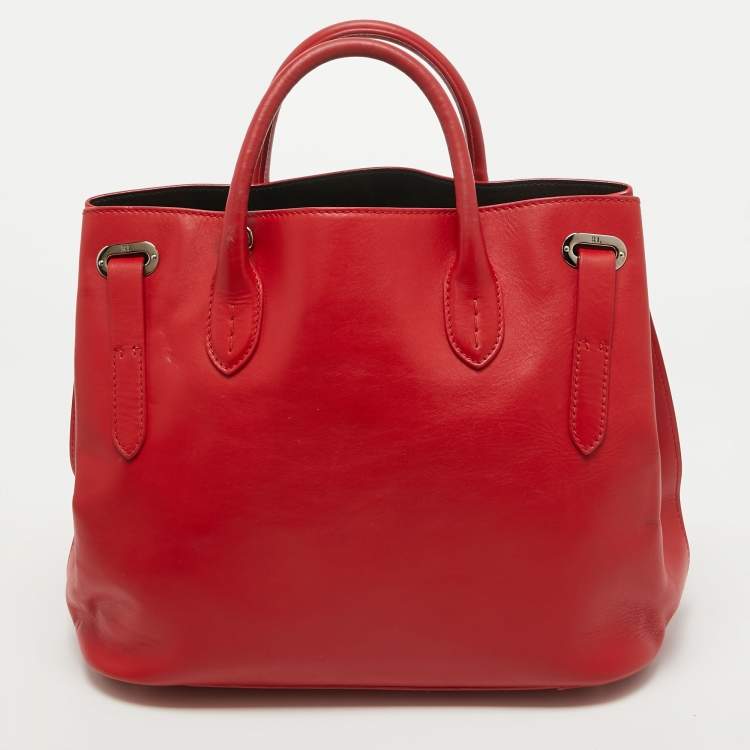 Pre Owned Ralph Lauren Red Leather Tote