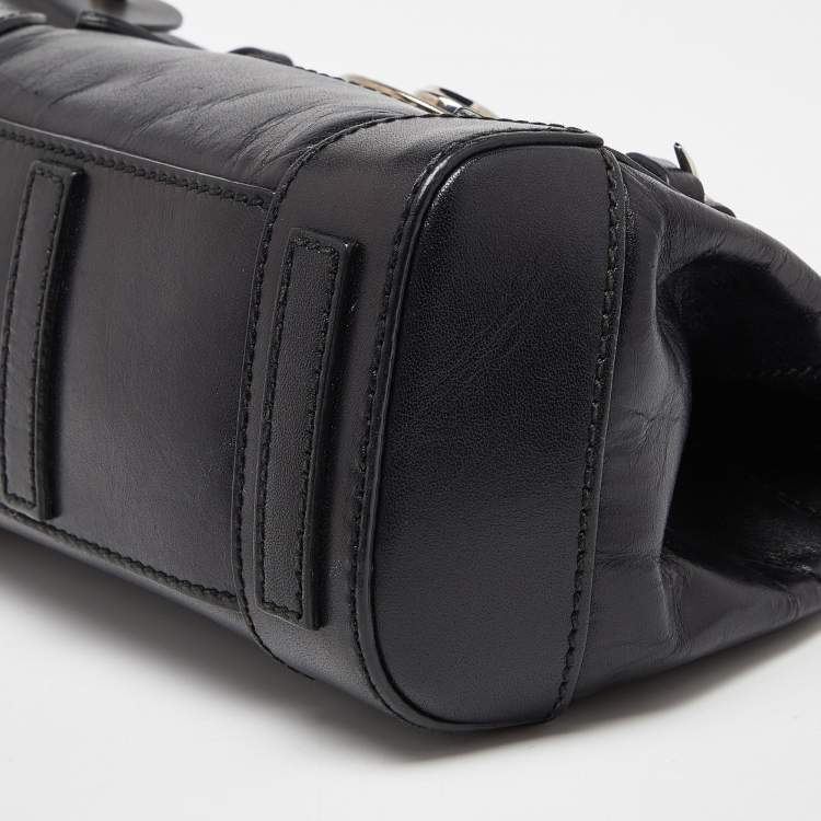 Pre Owned Ralph Lauren Black Leather Mini Ricky Tote