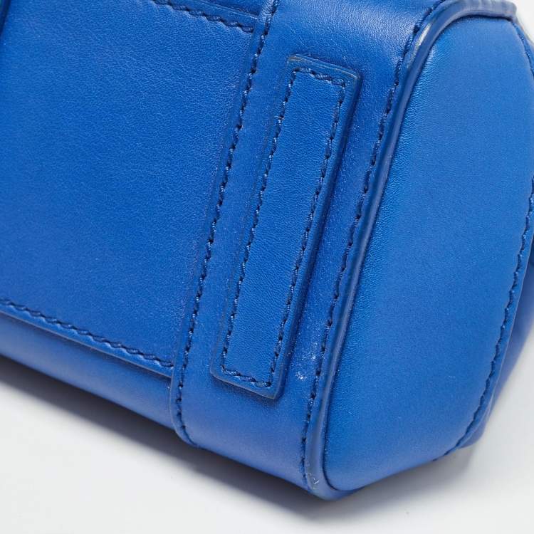 Pre Owned Ralph Lauren Blue Leather Mini Ricky Tote
