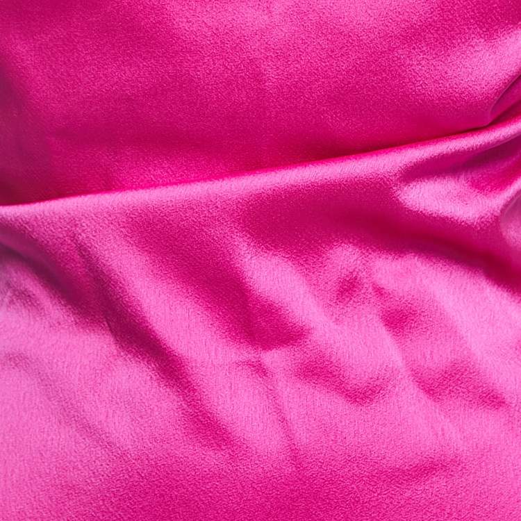 Pre Owned Rasario Pink Crepe Cowl Neck Strappy Maxi Dress S