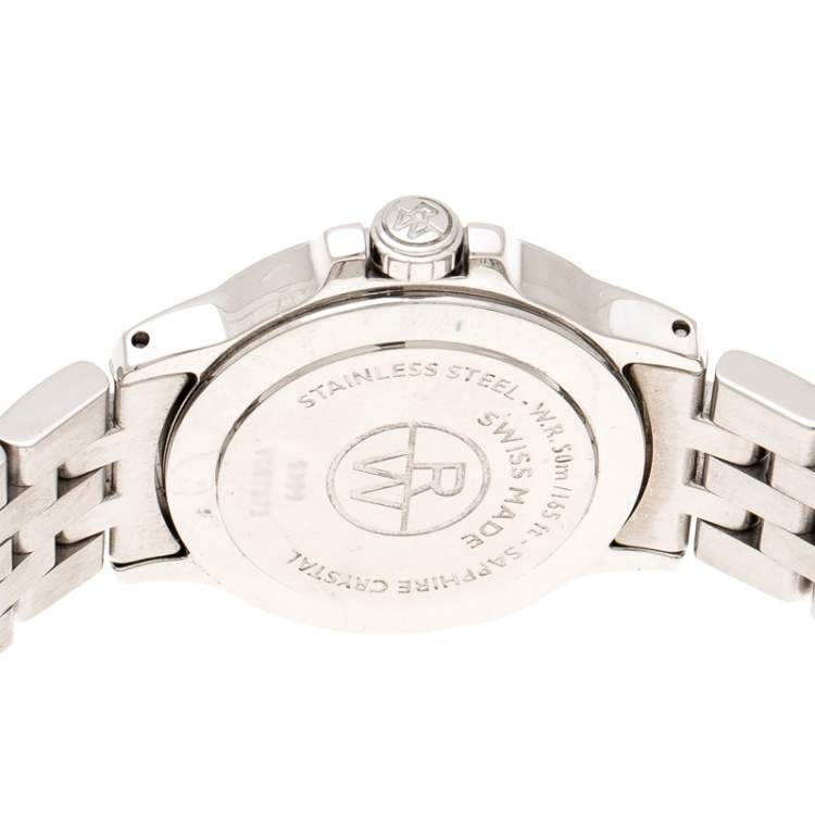 Pre Owned Raymond Weil Grey Stainless Steel Tango 5399 Women's Wristwatch 28 mm