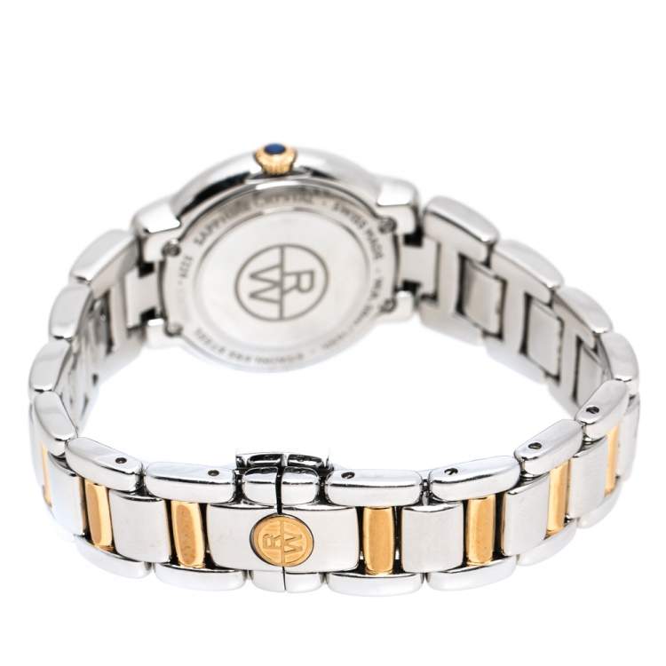 Pre Owned Raymond Weil Silver Two-Tone Stainless Steel Jasmine 5229 Women's Wristwatch 29 mm