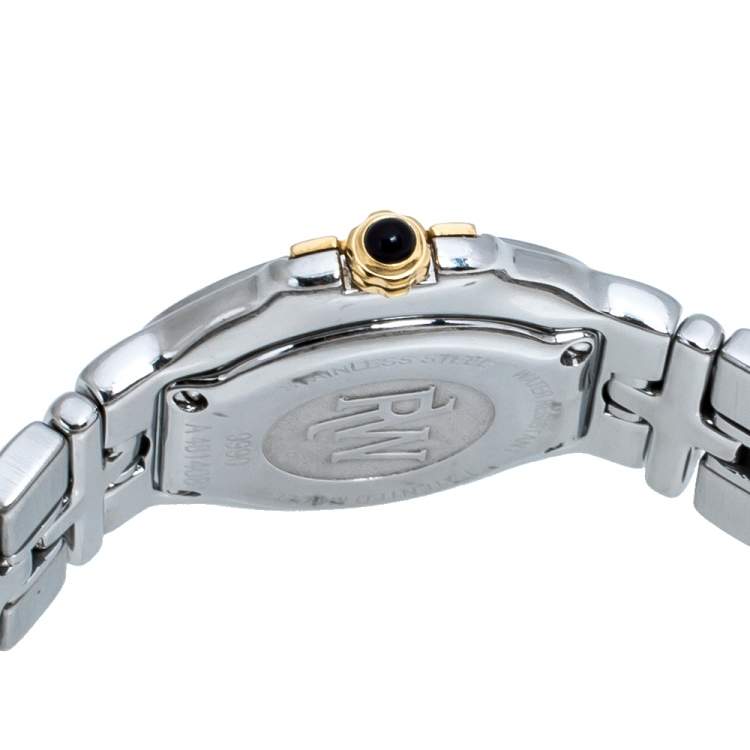 Pre Owned Raymond Weil White Yellow Gold Plated Stainless Steel Parsifal Quartz Women's Wristwatch 28 MM