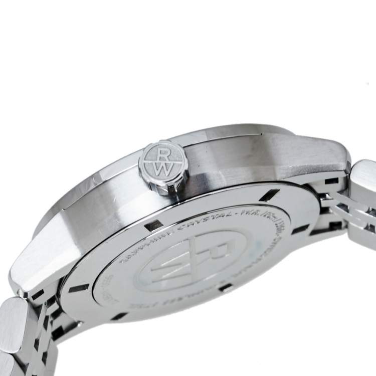 Pre Owned Raymond Weil Mother Of Pearl Stainless Steel Freelancer Women's Wristwatch 33.50 mm