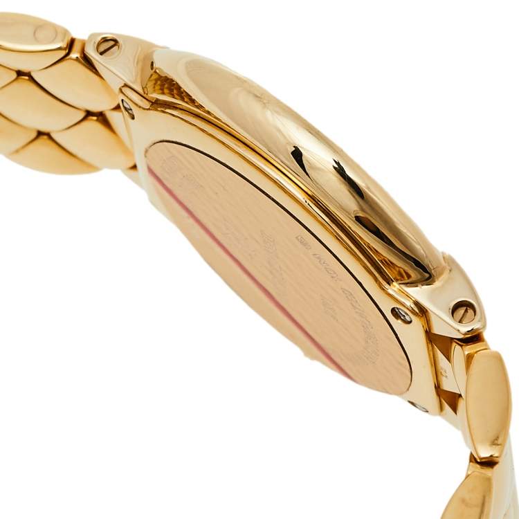 مملوكة مسبقًا Raymond Weil Champagne 18K Gold Electroplated Gloria Quartz Women's Wristwatch 32MM
