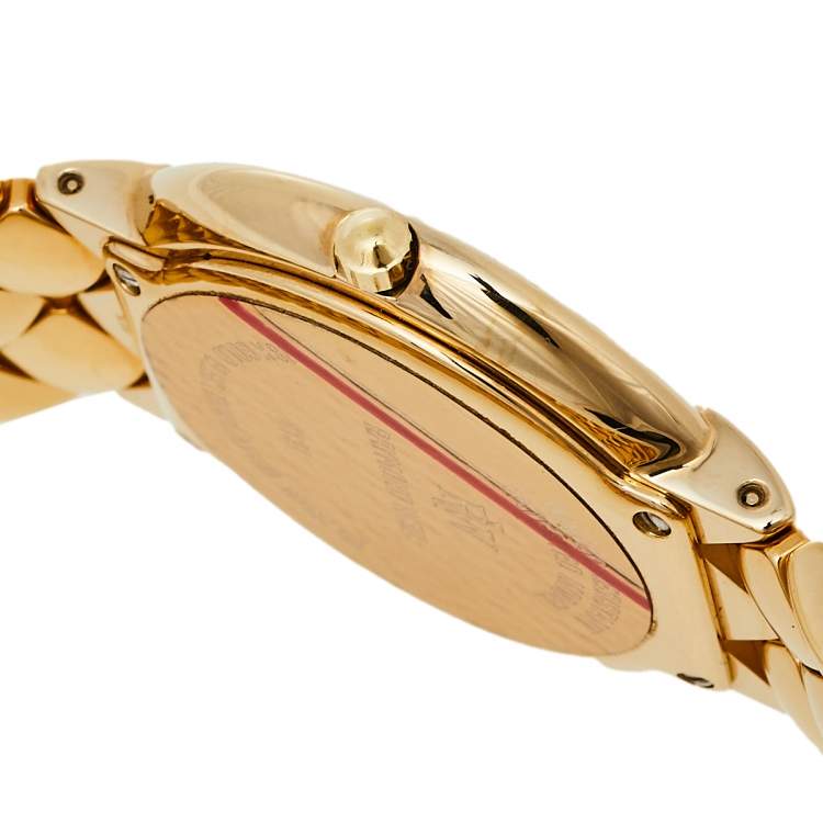 مملوكة مسبقًا Raymond Weil Champagne 18K Gold Electroplated Gloria Quartz Women's Wristwatch 32MM